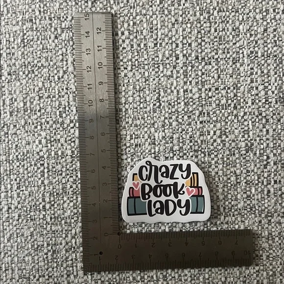 4/$10 ‘Crazy Book Lady’ Sticker - Picture 2 of 2